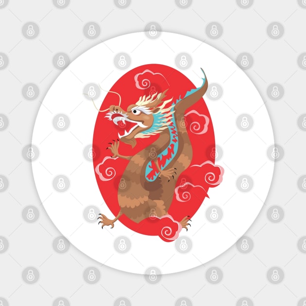 Chinese Dragon Magnet by HolidayBug
